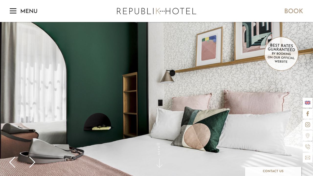 Capture du site de Républik Hôtel