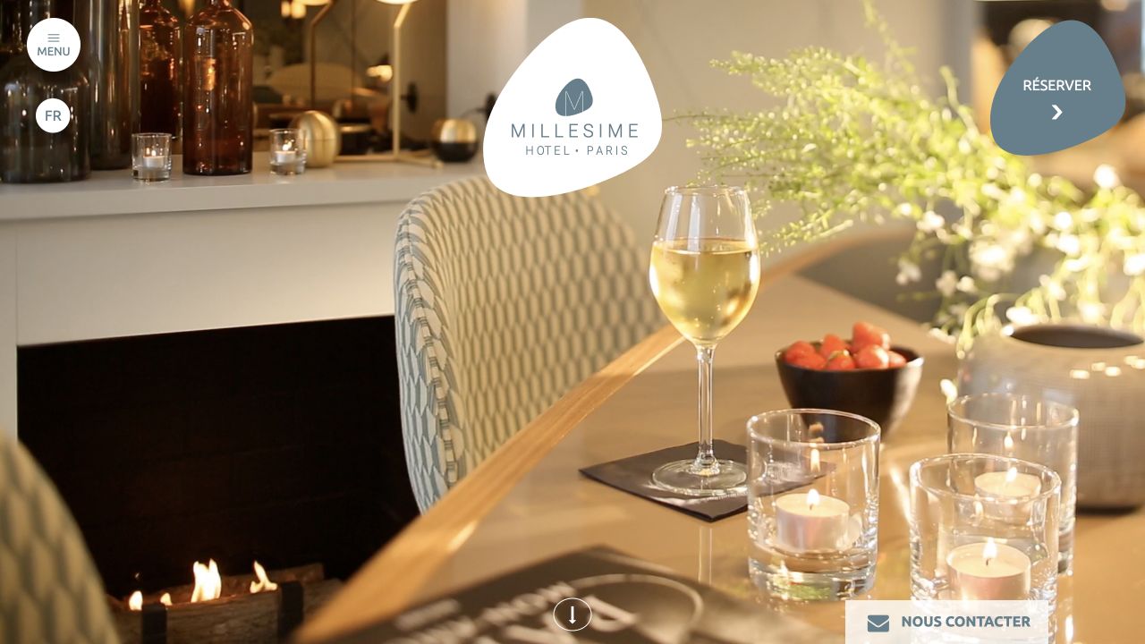 Capture du site de Millésime Hôtel