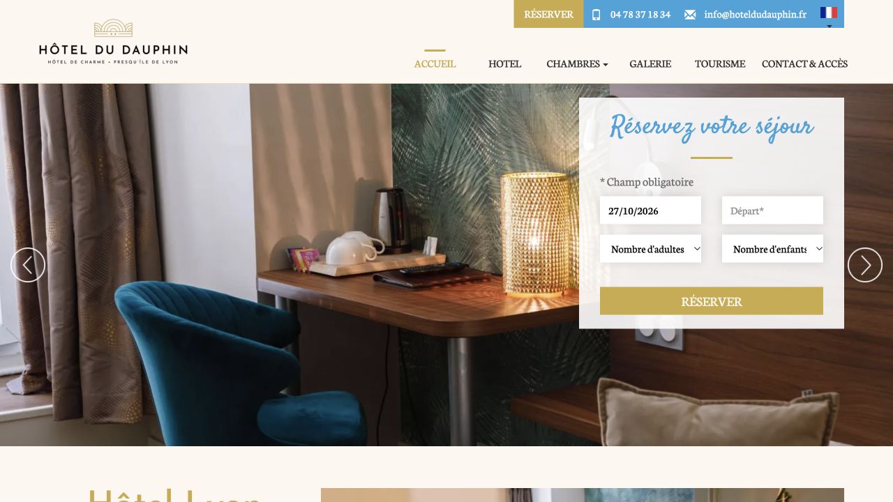Capture du site de Hôtel du Dauphin