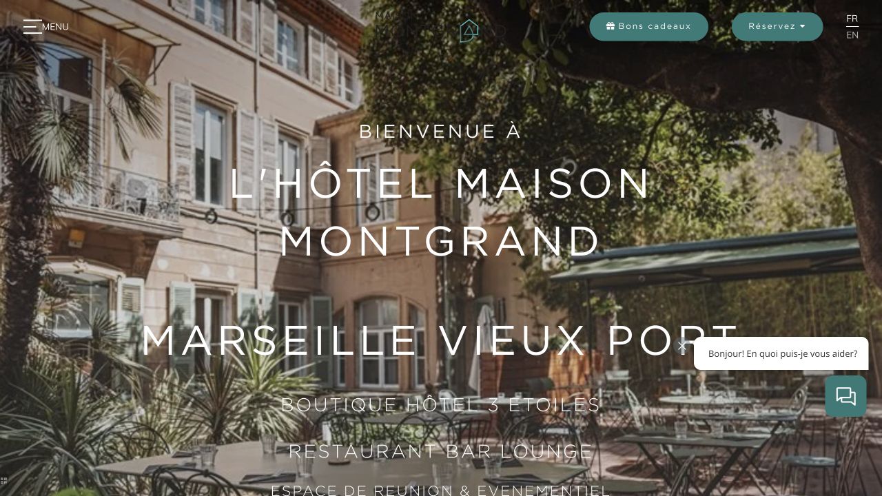 Capture du site de Hôtel Maison Montgrand