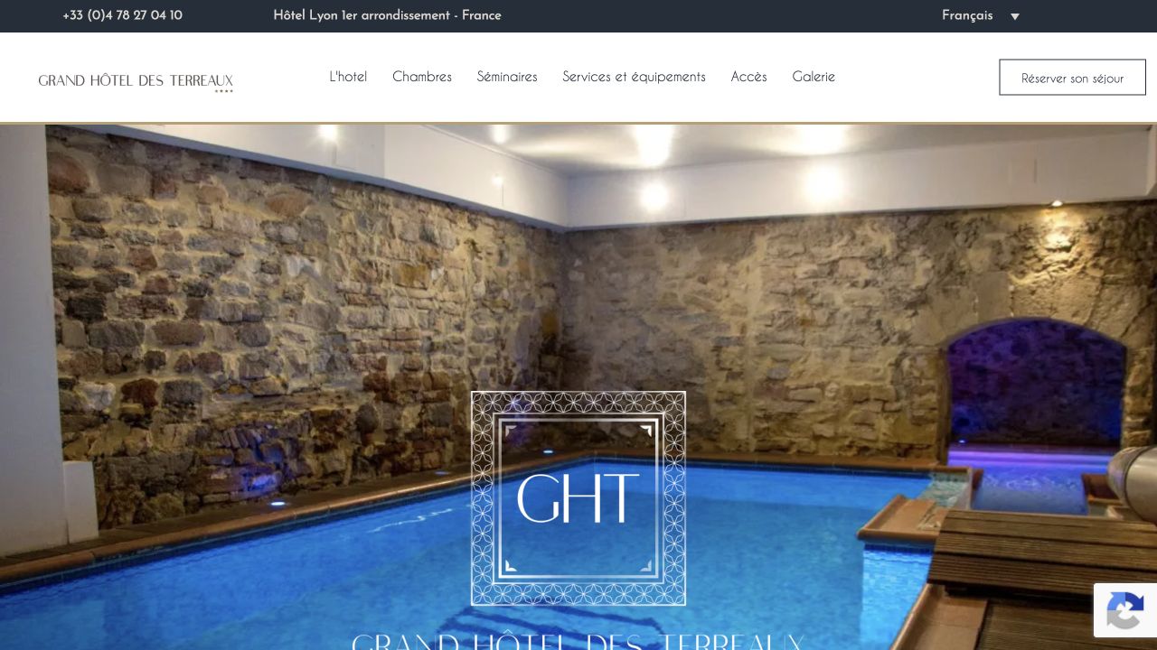 Capture du site de Grand Hôtel des Terreaux